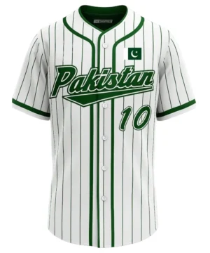Pakistan Baseball Jersey – White Edition